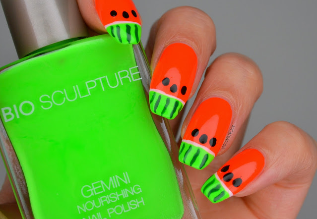 Watermelon Nail Art Watermelon Nail Art